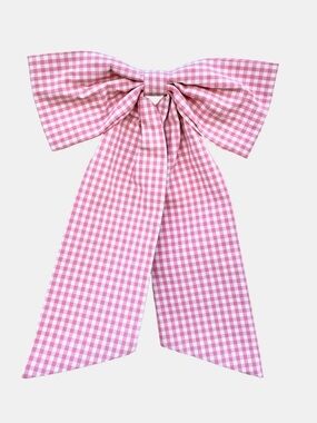 A bow or two Pink Gingham Ribbon Bow door decor